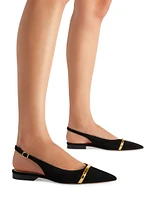 Jama Suede Slingback Flats