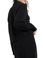 Cashmere Knit Shirt with Shiny Tab