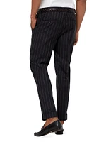 Super 150s Virgin Wool Wide Stripe Batavia Formal Fit Trousers