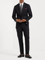 Super 150s Virgin Wool Wide Stripe Batavia Formal Fit Trousers