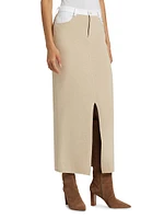 Cotton Knit Maxi Skirt