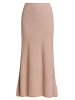 Cashmere-Wool Maxi Skirt