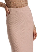 Cashmere-Wool Maxi Skirt