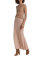 Cashmere-Wool Maxi Skirt