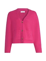 Cashmere Knit V-Neck Cardigan