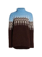 Fair Isle-inspired Alpaca-Blend Turtleneck Sweater