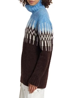 Fair Isle-inspired Alpaca-Blend Turtleneck Sweater