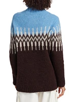 Fair Isle-inspired Alpaca-Blend Turtleneck Sweater