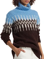 Fair Isle-inspired Alpaca-Blend Turtleneck Sweater