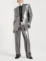 Lamé Silk Twill Blazer