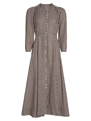 Marielle Gingham Maxi Dress