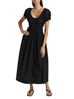 Leanne Poplin Maxi-Dress