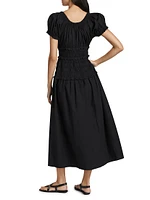 Leanne Poplin Maxi-Dress