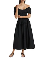 Leanne Poplin Maxi-Dress