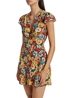 Dianne Floral Silk Minidress