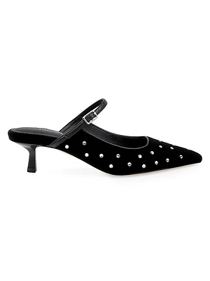 Edith 45MM Suede Pumps