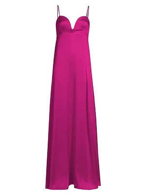 Elara Charmeuse Slip Gown