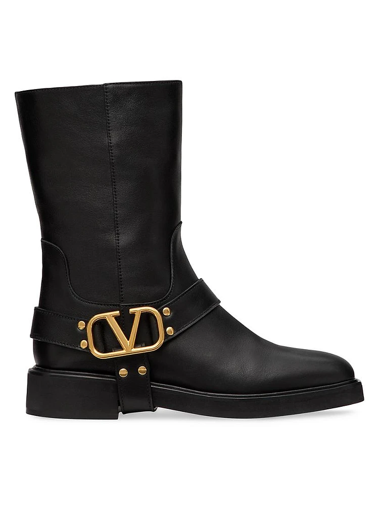 VLogo Signature Calfskin Ankle Boots 30MM