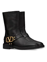 VLogo Signature Calfskin Ankle Boots 30MM