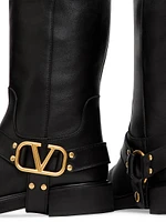 VLogo Signature Calfskin Ankle Boots 30MM