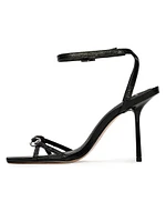 Frankie 100MM Leather High Heel Sandals