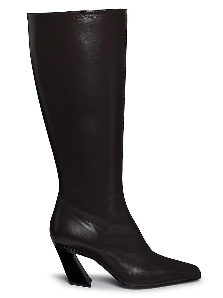 Lewis 75MM Leather Knee-High Boots