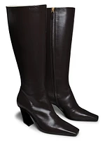 Lewis 75MM Leather Knee-High Boots