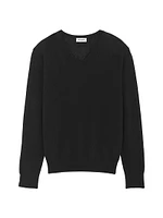 V-Neck Sweater Cashmere and Silk