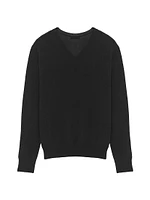 V-Neck Sweater Cashmere and Silk