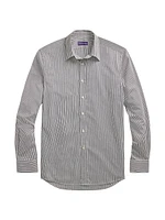 Striped Cotton Button-Up Shirt