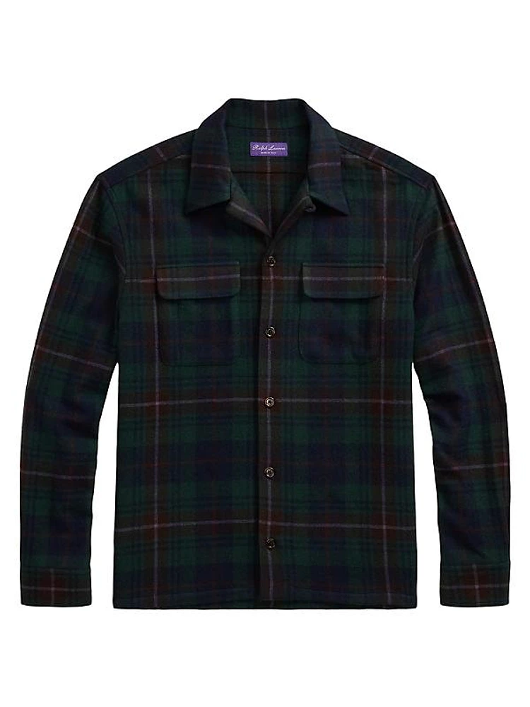 Plaid Cashmere Shirt