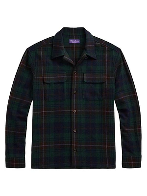 Plaid Cashmere Shirt