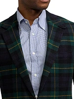 Kent Plaid Wool-Cashmere Single-Breasted Jacket