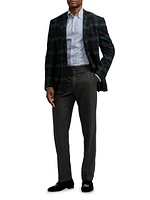 Kent Plaid Wool-Cashmere Single-Breasted Jacket