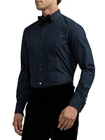 Plaid Poplin Tuxedo Shirt