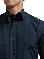 Plaid Poplin Tuxedo Shirt