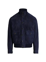 Calloway Suede Bomber Jacket