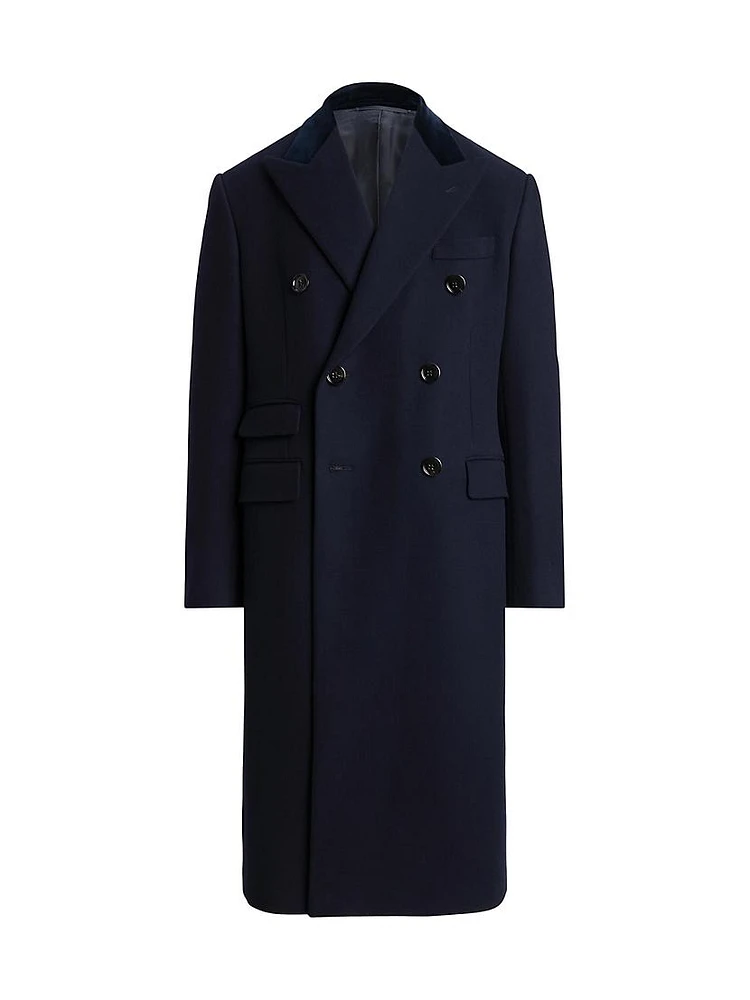 Kent Wool-Cashmere Double-Breasted Coat