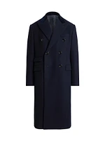 Kent Wool-Cashmere Double-Breasted Coat