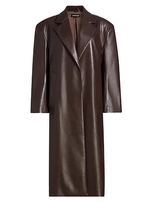 Janelle Single-Breasted Long Coat