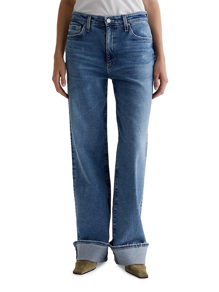 Kora Mid-Rise Wide-Leg Jeans