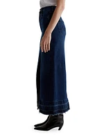 Davina Denim High-Rise Midi-Skirt