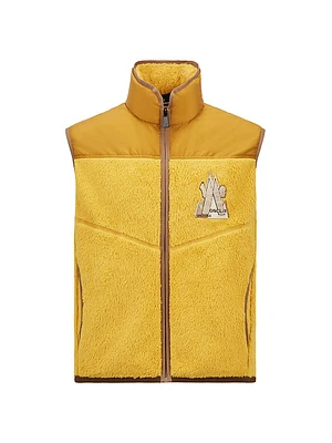 Zip Up Fleece Down Vest