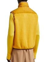Zip Up Fleece Down Vest