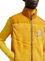 Zip Up Fleece Down Vest