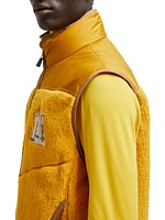 Zip Up Fleece Down Vest