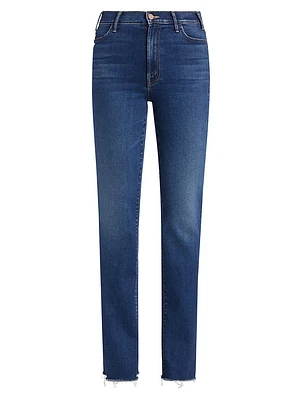 The Hustler Heel Fray Slim Jeans