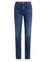 The Hustler Heel Fray Slim Jeans