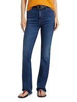 The Hustler Heel Fray Slim Jeans