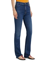 The Hustler Heel Fray Slim Jeans